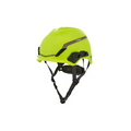 MSA V-Gard® H1 Safety Helmet - Non-Vented - Hi-Viz Yellow/Green - Fas-Trac III Pivot Foam