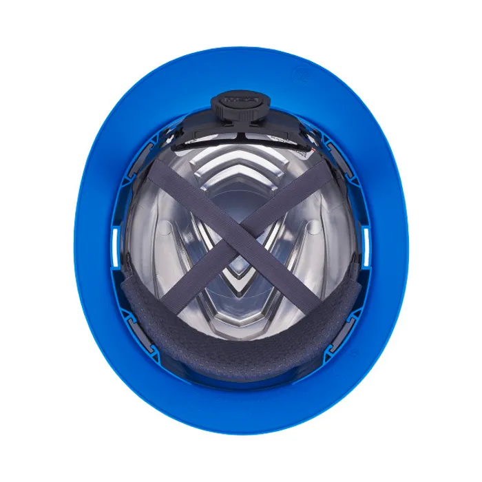 MSA V-Gard C1™ Full Brim Hard Hat, Blue, Non-Vented, Fas-Trac III, 10215839