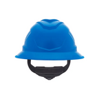 MSA V-Gard C1™ Full Brim Hard Hat, Blue, Non-Vented, Fas-Trac III, 10215839