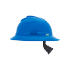 MSA V-Gard C1™ Full Brim Hard Hat, Blue, Non-Vented, Fas-Trac III, 10215839