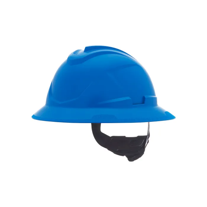 MSA V-Gard C1™ Full Brim Hard Hat, Blue, Non-Vented, Fas-Trac III, 10215839