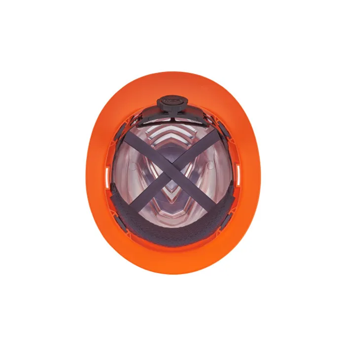 MSA V-Gard C1™ Full Brim Cooling Hard Hat - Non-Vented - Fas-Trac III - Orange