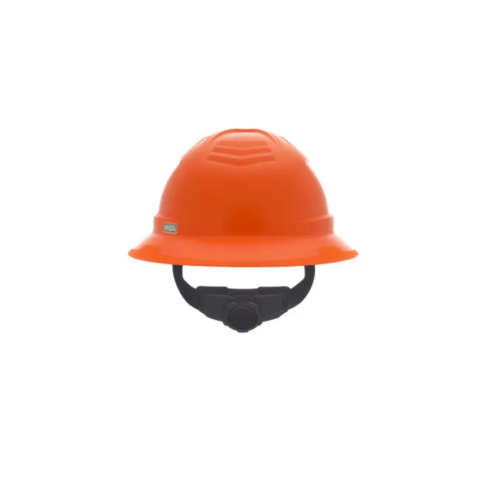 MSA V-Gard C1™ Full Brim Cooling Hard Hat - Non-Vented - Fas-Trac III - Orange