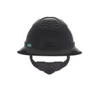 MSA V-Gard C1™ Full Brim Cooling Hard Hat, Vented, Fas-Trac III, Black, ReflectIR™ Thermal Barrier - 10215835