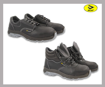 BICAP Safety Shoes - Steel Toe - Genuine Leather - 200J