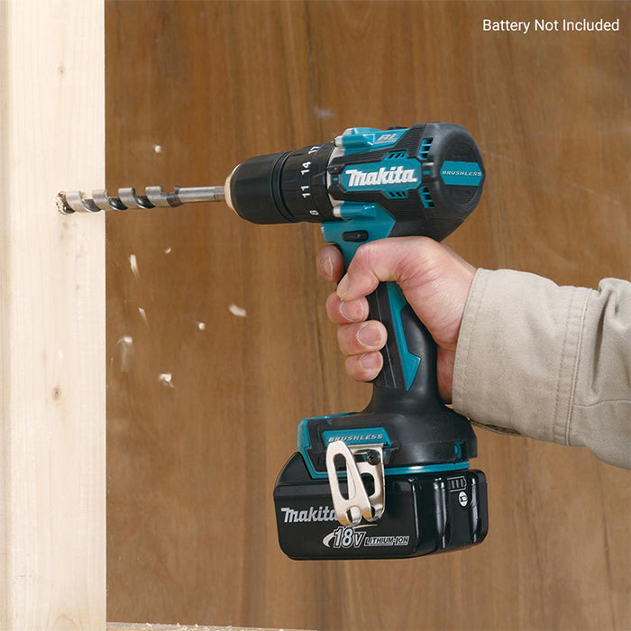 Makita DHP487RTJ 18V LXT Brushless Cordless Hammer Driver Drill, 13mm, 40Nm