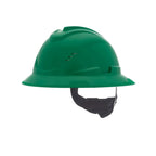 MSA V-Gard C1™ Full Brim Hard Hat, Vented, Fas-Trac III, Green, ReflectIR™ Thermal Barrier - 10215831