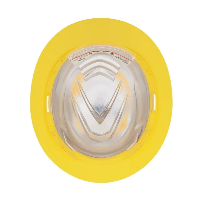 MSA V-Gard C1™ Full Brim Hard Hat, Non-Vented, Fas-Trac III, Yellow, ReflectIR™ - 10215841