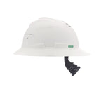 MSA V-Gard C1™ Full Brim Hard Hat, Vented, Fas-Trac III, White, ReflectIR™ - 10215828