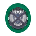 MSA V-Gard C1™ Full Brim Hard Hat, Vented, Fas-Trac III, Green, ReflectIR™ Thermal Barrier - 10215831