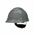 3M SecureFit H-708SFR-UV Hard Hat, Grey, 4-Point Ratchet Suspension with UVicator
