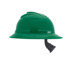 MSA V-Gard C1™ Full Brim Hard Hat, Non-Vented, Fas-Trac III, Green, ReflectIR™ - 10215840