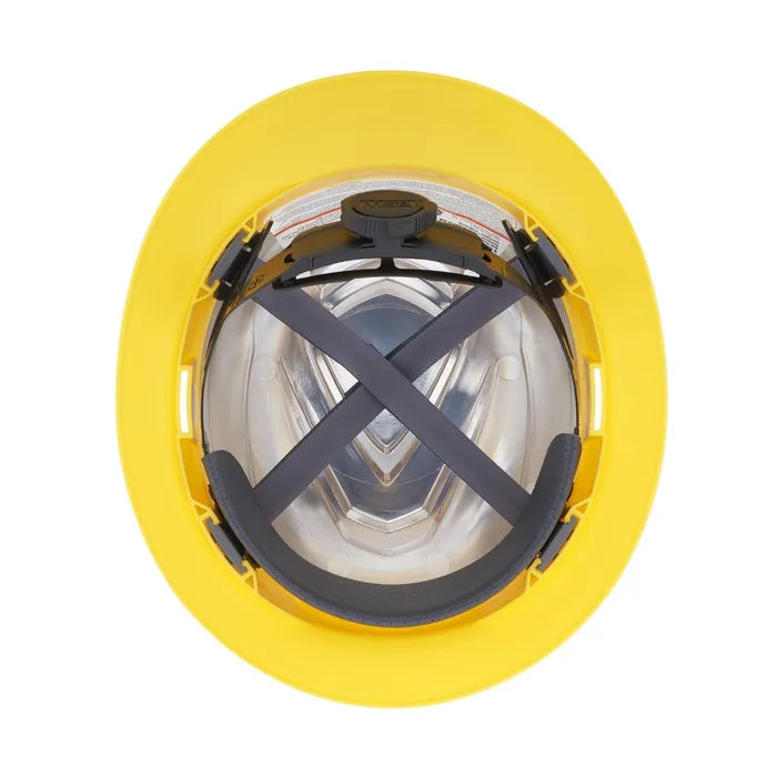 MSA V-Gard C1™ Full Brim Hard Hat, Non-Vented, Fas-Trac III, Yellow, ReflectIR™ - 10215841