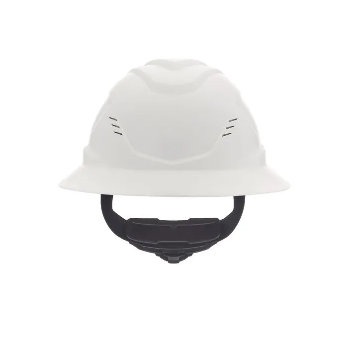 MSA V-Gard C1™ Full Brim Hard Hat, Vented, Fas-Trac III, White, ReflectIR™ - 10215828