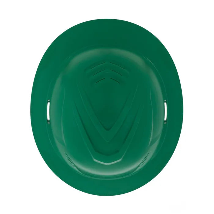 MSA V-Gard C1™ Full Brim Hard Hat, Vented, Fas-Trac III, Green, ReflectIR™ Thermal Barrier - 10215831