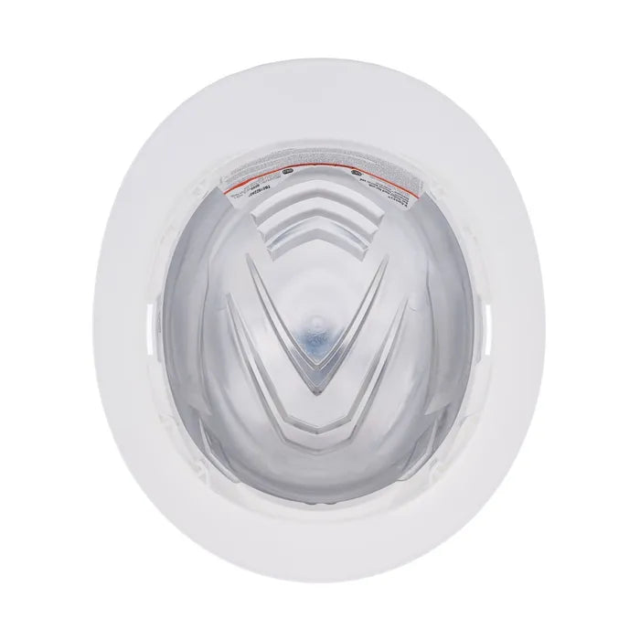 MSA V-Gard C1™ Full Brim Hard Hat, Non-Vented, Fas-Trac III, White, ReflectIR™ - 10215837
