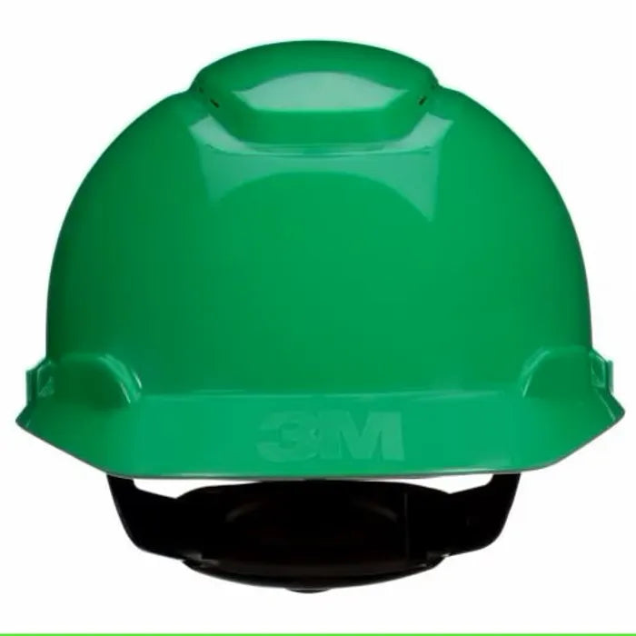 3M™ SecureFit™ Hard Hat H-704SFV-UV - Green - Vented - 4-Point Pressure Diffusion Ratchet - UVicator