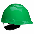 3M™ SecureFit™ Hard Hat H-704SFV-UV - Green - Vented - 4-Point Pressure Diffusion Ratchet - UVicator