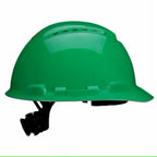 3M™ SecureFit™ Hard Hat H-704SFV-UV - Green - Vented - 4-Point Pressure Diffusion Ratchet - UVicator