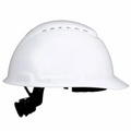 3M™ SecureFit™ Hard Hat - White - Vented - 4-Point Pressure Diffusion Ratchet Suspension - with UVicator - H-701SFV-UV