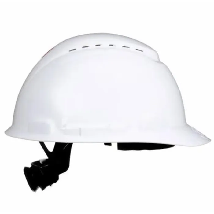 3M™ SecureFit™ Hard Hat - White - Vented - 4-Point Pressure Diffusion Ratchet Suspension - with UVicator - H-701SFV-UV