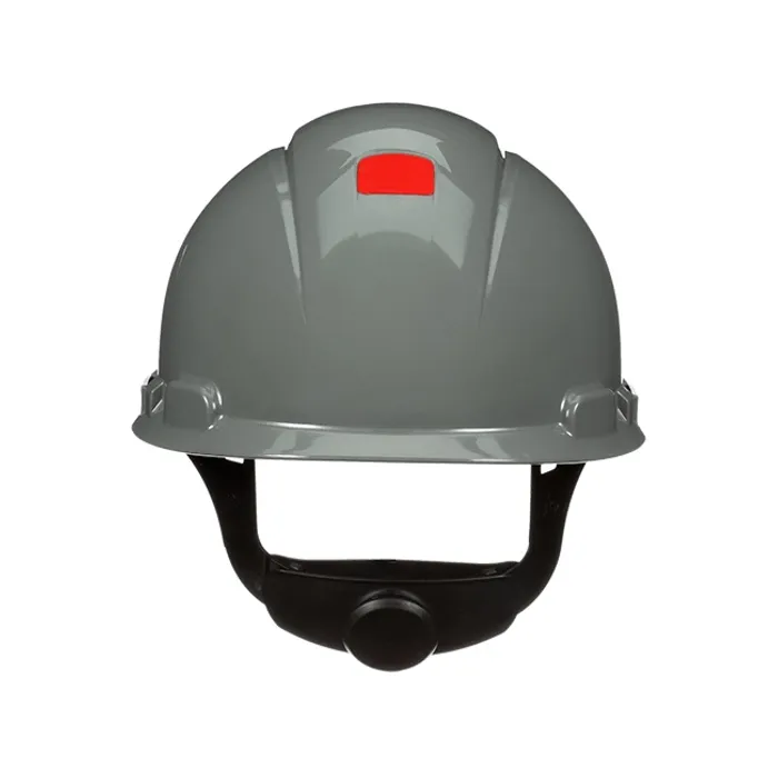 3M SecureFit H-708SFR-UV Hard Hat, Grey, 4-Point Ratchet Suspension with UVicator