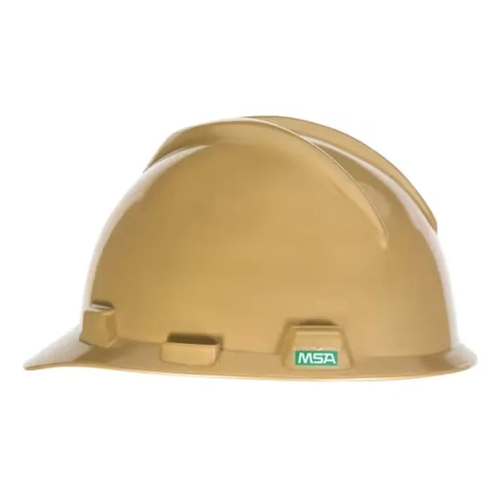 MSA V-Gard Hard Hat Cap Style, Gold Shell Only, Slotted, Standard Size