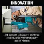 Makita Rotary Hammer Drill Machine, 3 Modes, Concrete 26mm, 800W, 4.4kg HR2661