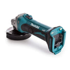 Makita cordless grinder machine on a white background