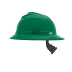 MSA V-Gard C1™ Full Brim Hard Hat, Vented, Fas-Trac III, Green, ReflectIR™ Thermal Barrier - 10215831
