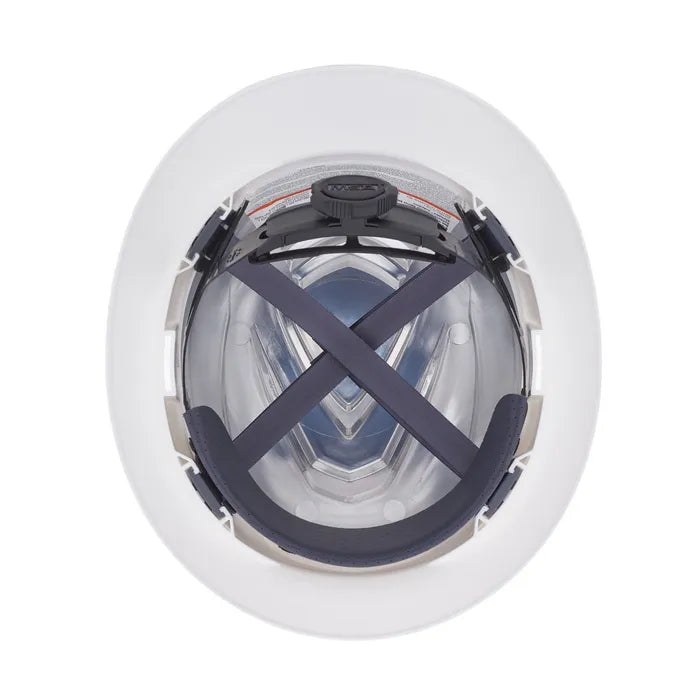 MSA V-Gard C1™ Full Brim Hard Hat, Non-Vented, Fas-Trac III, White, ReflectIR™ - 10215837