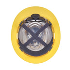 MSA V-Gard C1™ Full Brim Hard Hat, Non-Vented, Fas-Trac III, Yellow, ReflectIR™ - 10215841