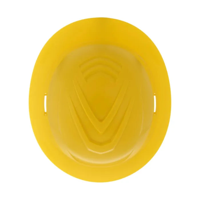MSA V-Gard C1™ Full Brim Hard Hat, Non-Vented, Fas-Trac III, Yellow, ReflectIR™ - 10215841