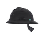 MSA V-Gard C1™ Full Brim Cooling Hard Hat, Vented, Fas-Trac III, Black, ReflectIR™ Thermal Barrier - 10215835