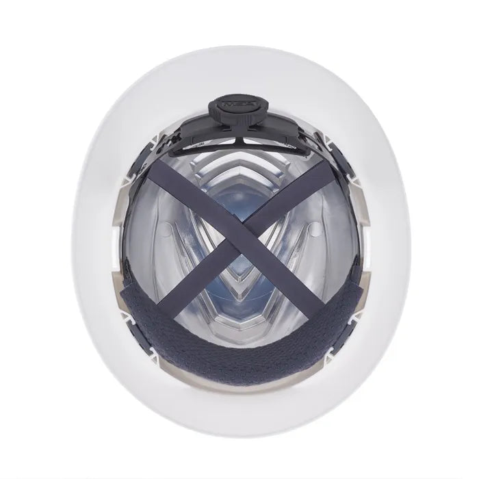 MSA V-Gard C1™ Full Brim Hard Hat, Non-Vented, Fas-Trac III, White, ReflectIR™ - 10215837