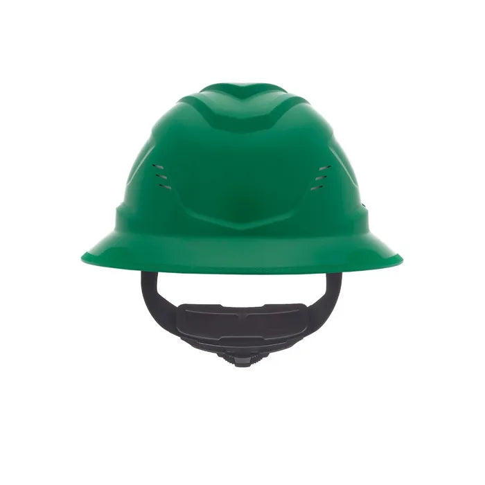 MSA V-Gard C1™ Full Brim Hard Hat, Vented, Fas-Trac III, Green, ReflectIR™ Thermal Barrier - 10215831