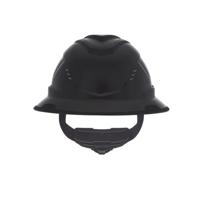 MSA V-Gard C1™ Full Brim Cooling Hard Hat, Vented, Fas-Trac III, Black, ReflectIR™ Thermal Barrier - 10215835