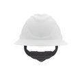 MSA V-Gard C1™ Full Brim Hard Hat, Non-Vented, Fas-Trac III, White, ReflectIR™ - 10215837