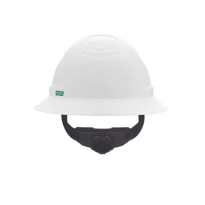 MSA V-Gard C1™ Full Brim Hard Hat, Non-Vented, Fas-Trac III, White, ReflectIR™ - 10215837