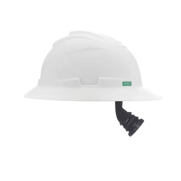 MSA V-Gard C1™ Full Brim Hard Hat, Non-Vented, Fas-Trac III, White, ReflectIR™ - 10215837