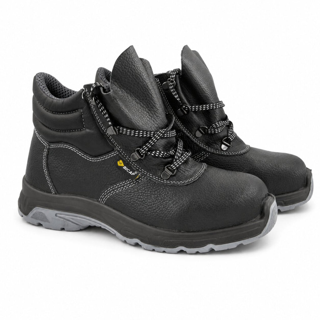 BICAP Safety Shoes - Steel Toe - Genuine Leather - 200J