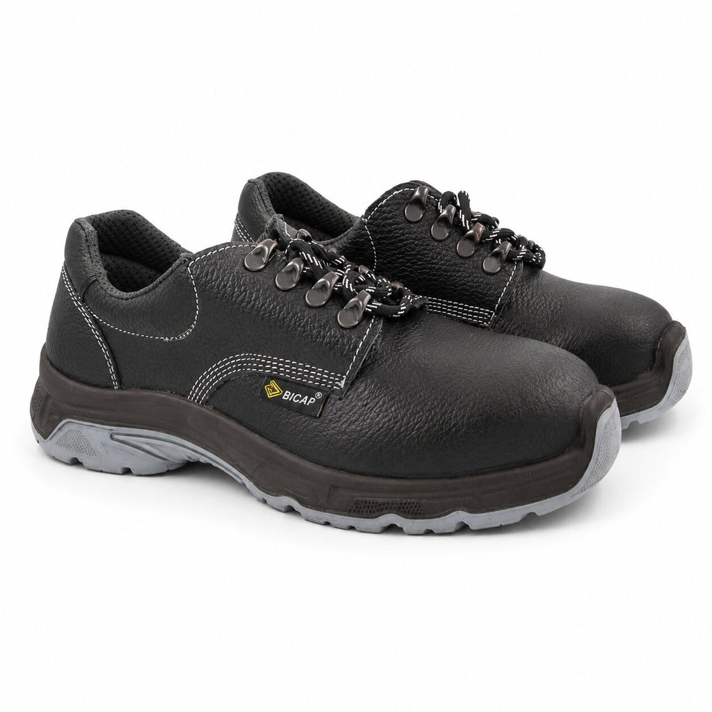 BICAP Safety Shoes - Steel Toe - Genuine Leather - 200J