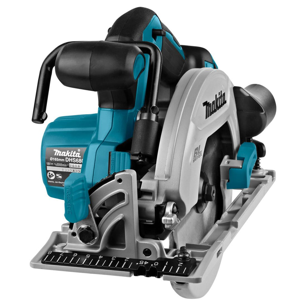 Makita circular saw on a white background