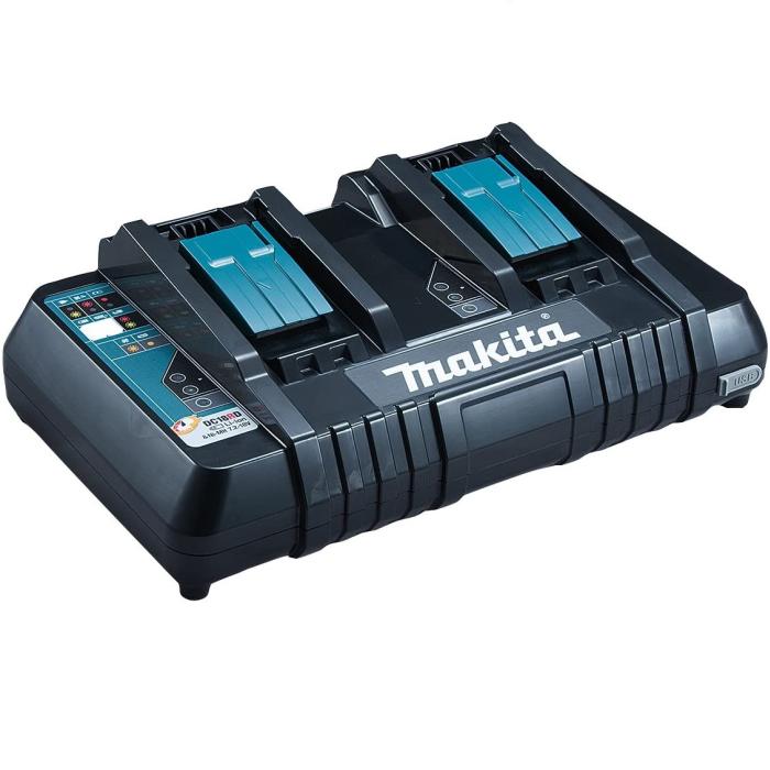 Makita Battery And Charger Set, One Charger & Two Li-ion Batteries 18V 5.0Ah 198567-1