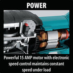 Makita Recipro Saw, Orbital, AVT, 1510W, 0-2800 spm, 4.6kg JR3070CT