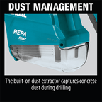 Makita Rotary Hammer Drill Machine, 3 Modes, Concrete 26mm, 800W, 4.4kg HR2661