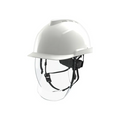 MSA V-Gard 950 Safety Helmet, White, Non-Vented, Fas-Trac III Foam, 4-Point Chinstrap, GVF1A-C0A0000-000