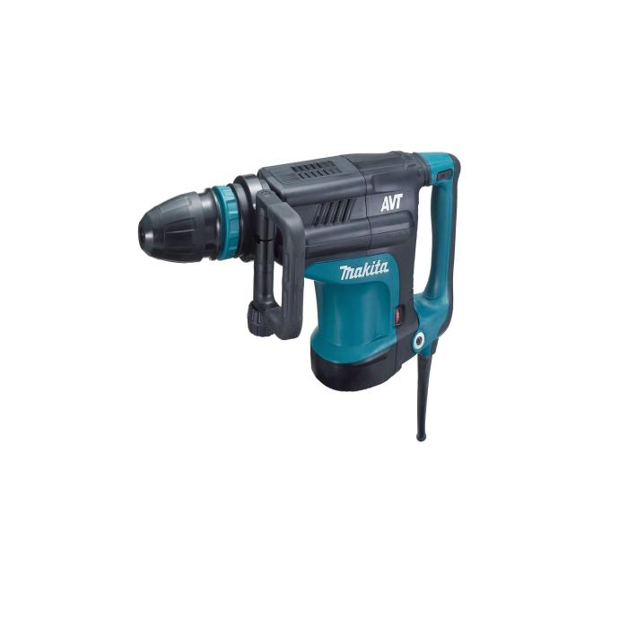 Makita Concrete Jack Hammer with a teal and black body, shown from a three-quarters angle on a solid white background.