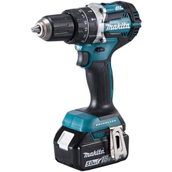 Makita Cordless Battery Drill Machine For Wood, Steel, Masonry, 13mm, 18V, Brushless, 1.9kg DHP484RTJ