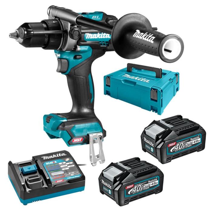 Makita Cordless Brushless Heavy Duty Drill Machine, For Steel, Wood, Masonry, 40V, 13mm, 2kg HP001G